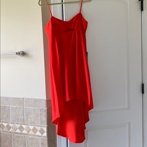 BCGB dress asymmetrical hem.